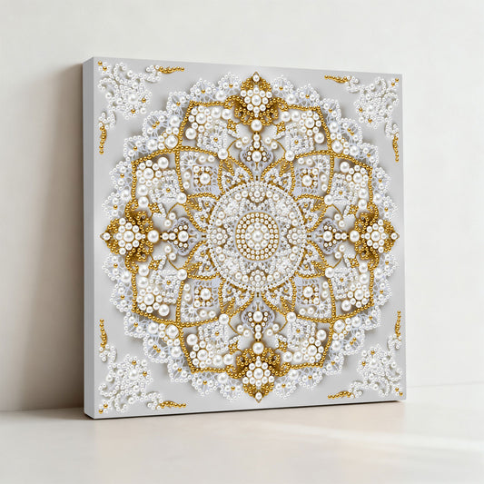 Golden Blossom Mandala